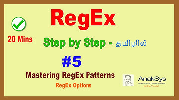 RegEx - Options/Flags  in  Tamil