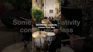 Less Means More: Creativity Unlocked! #jazz #drumeducation #trading #jazzdrums #shorts