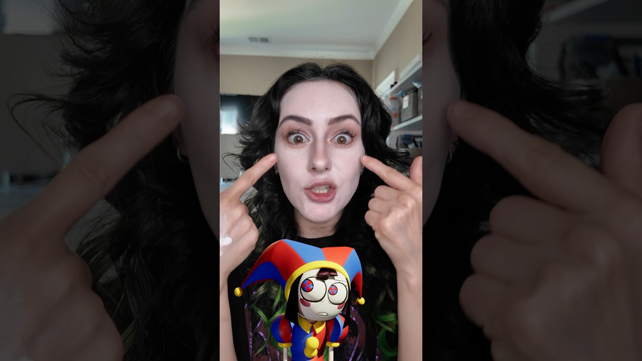 GRWM renaissance jester version of Pomni #grwm #jester #tadc #digitalcircus #pomni #renfaire