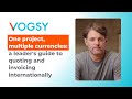 How VOGSY manages multi-currency project accounting and invoicing