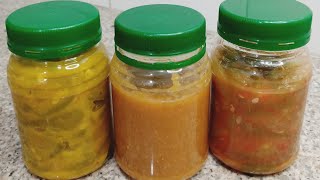 How to make three types of bilimbi pickle/chili sauce for business/home use