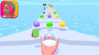 HAIR COLORING game HIGH SCORE BEST 💇‍♀️🌈💕 Gameplay All Levels Walkthrough iOS Android Game Hair screenshot 4