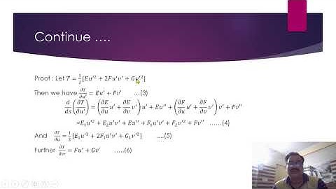DIFFERENTIAL EQUATIONS OF GEODESICS USING NORMAL PROPERTY: Prof. Ravi Kant Mishra