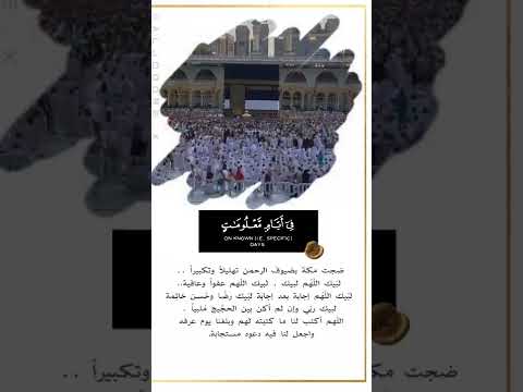 وأذن في النآس بالحج ياتوك رجال ضجت مكةبضيوفهاتهليلا حج١٤٤٣االلهم اكتب لنا ماكتبت لهم عبدالرحمن مسعد