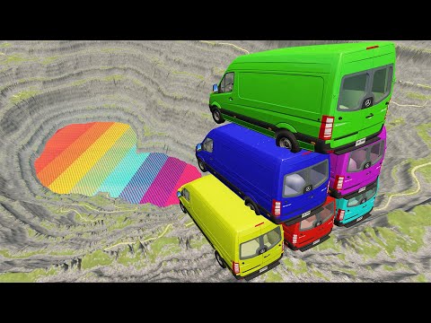 Видео: High Speed Random Car Jumps 187 – #beamngdrive