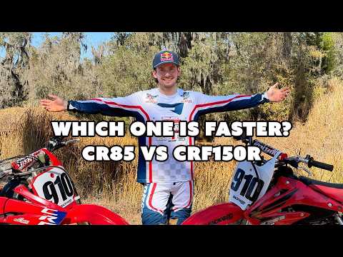 Which bike is faster? Carson Brown tests a Honda CRF150R vs a CR85 Two-Stroke