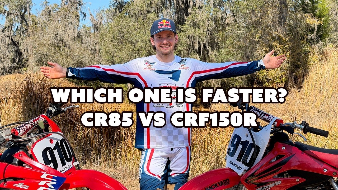 Which bike is faster? Carson Brown tests a Honda CRF150R vs a CR85 Two-Stroke