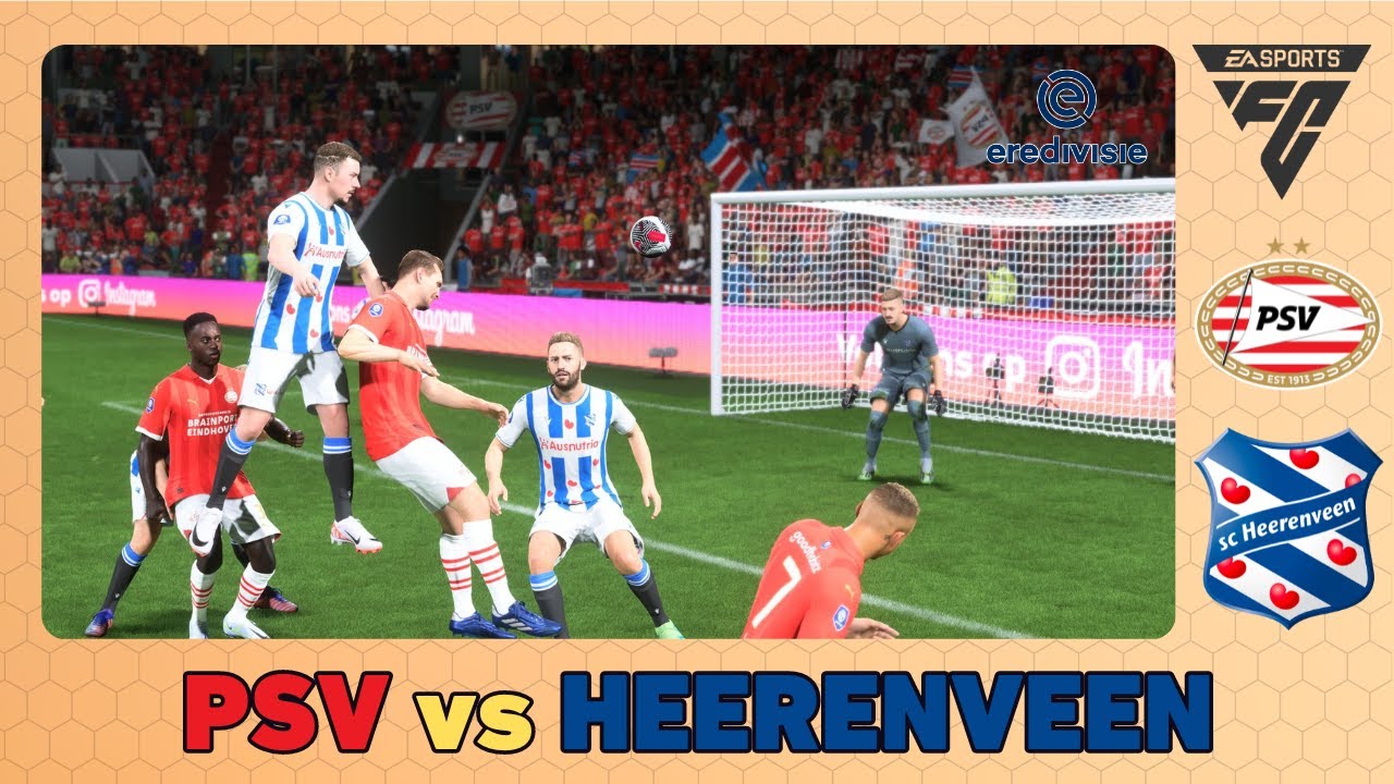 PSV EINDHOVEN vs SC HEERENVEEN - Eredivisie 2023/24 - EA FC 24 - YouTube