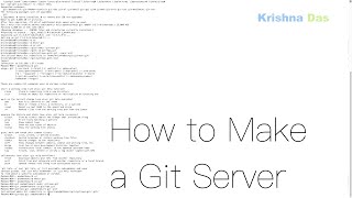 How to Make a Git Server