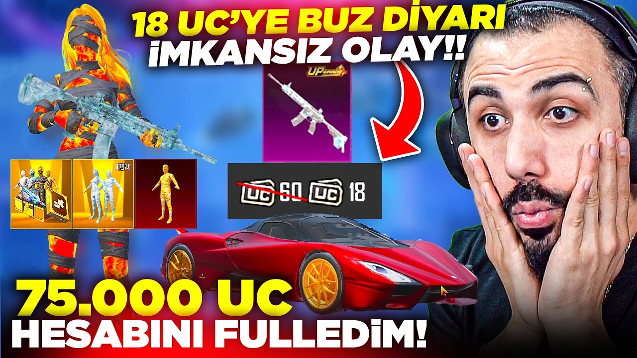 12 YAŞINDA ÇOCUĞA 18 UC TEKLİDE BUZ DİYARI ÇIKTI 😱 ARD ARDA 3 MUMYA VE ARABA ÇIKARTTIK | PUBG MOBILE