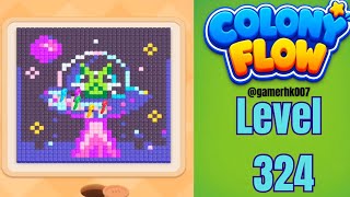Colony Flow Level 324 hard level Walkthrough Solution 