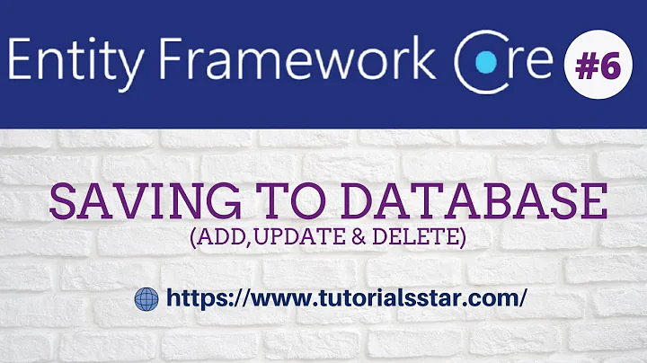 Saving data into entity framework core | Insert | Update | Delete