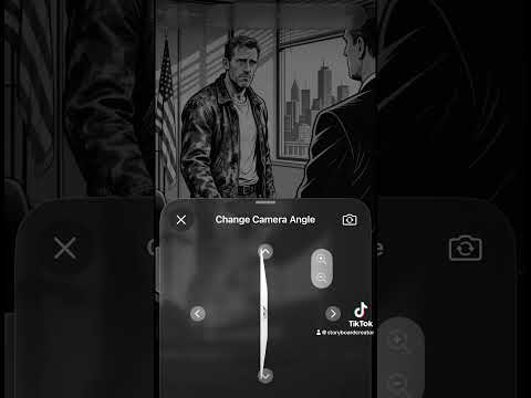 Change camera angle for storyboard images using AI