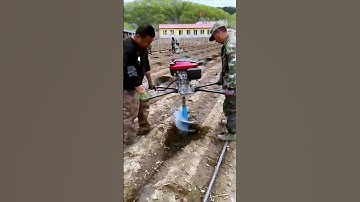 The process of soil drilling = good machinery can increase efficiency