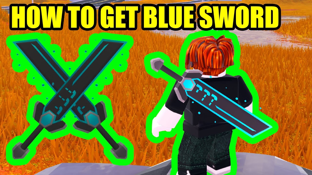 How To Get The Blue Sword Rb Battles Roblox Youtube - roblox swords back bling