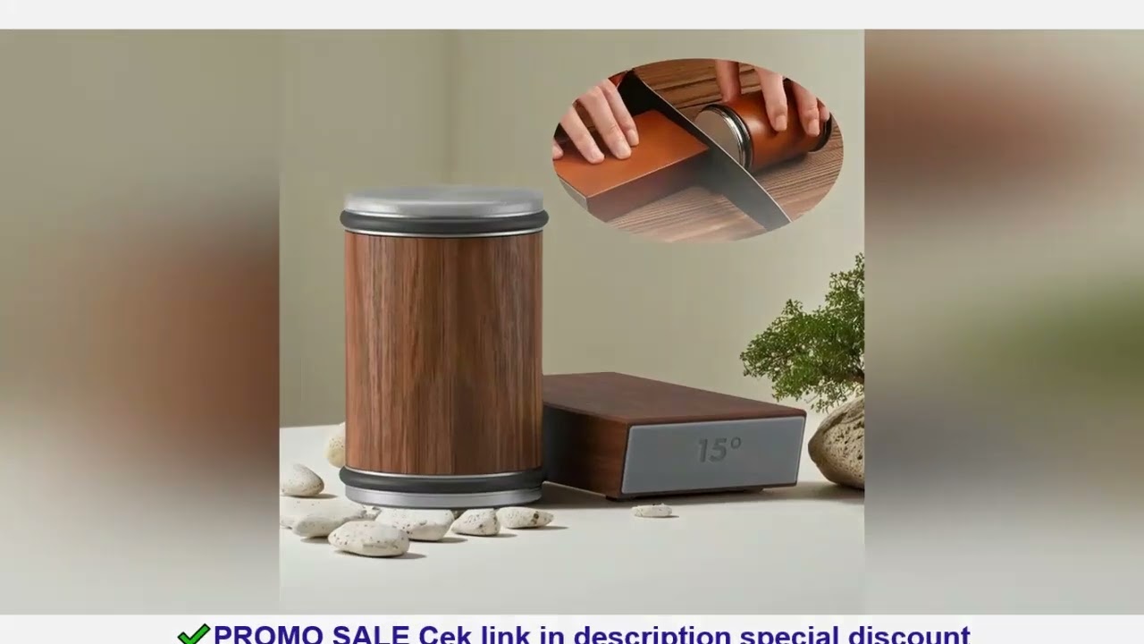 New Rolling Knife Sharpener Double Sided Diamond Sharpening Stone 15_20 Degree Magnetic Angle Roller