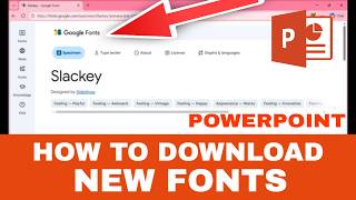 How to Download & Use New Fonts in PowerPoint (Add New Free Fonts!)