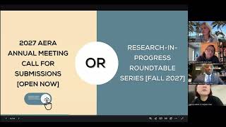 AERA Webinar for Graduate Students: How to Submit to the 2027 Annual Meeting