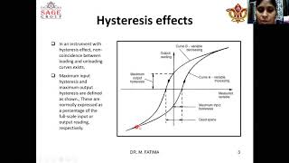 HYSTERESIS, ELECTRONICS MEASUREMENT AND INSTRUMENTATION,  LECTURE 8