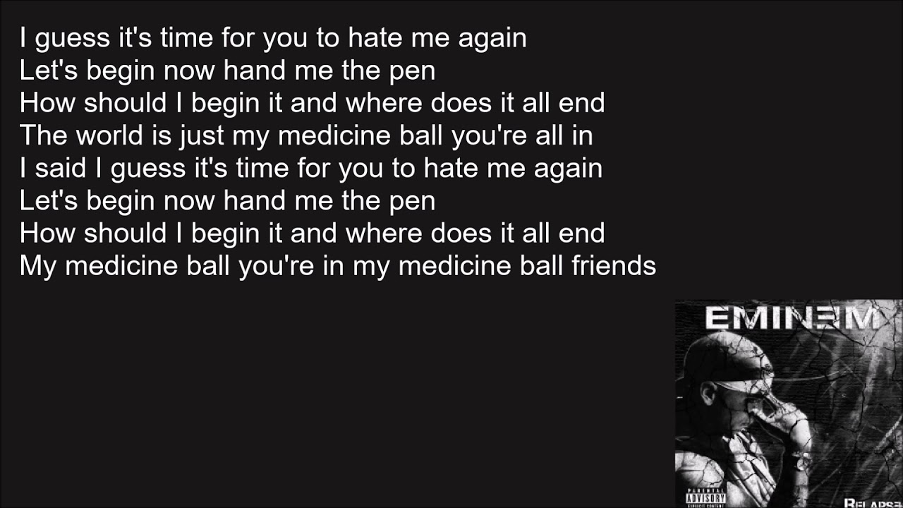 Eminem Medicine Ball lyrics [HQ] YouTube