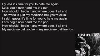 Eminem - Medicine Ball lyrics [HQ]