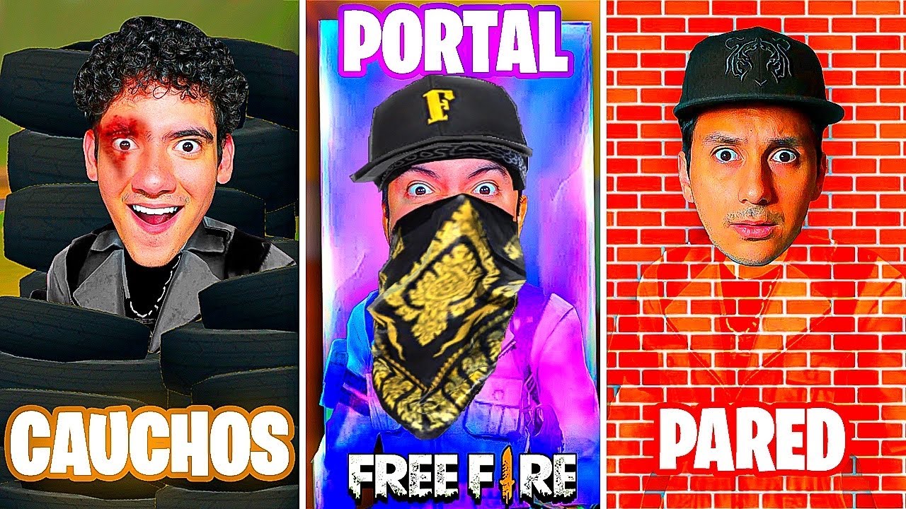 ESCONDIDAS con CAMUFLAJE de un SOLO COLOR en FREE FIRE! Antronixxg