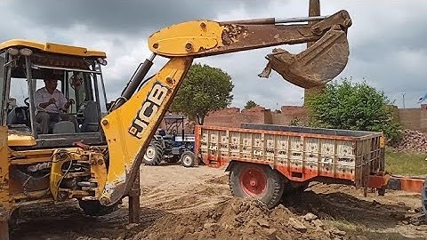Eicher 485 Tractor Stuck in with Loaded Trolley Pulling New Holland 3630 and Mahindra 275 Di XP plus