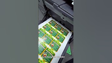 In nhanh tem decal nhựa bằng máy in laze #in_an_hưng #inanhung #intemnhan