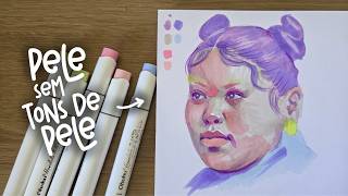 COMO PINTAR PELE com marcadores SEM usar TONS DE PELE