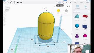 Building a Minion in TinkerCAD Part 1 The Body