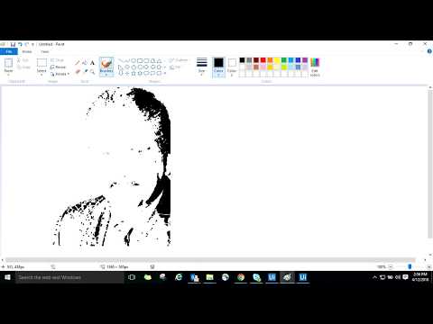UiPath Robot Drawing Sketch of Anand Mahindra on Microsoft Paint