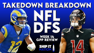 NFL DFS Week 14 Takedown Breakdown | Winning DraftKings Lineups & Strategy Review