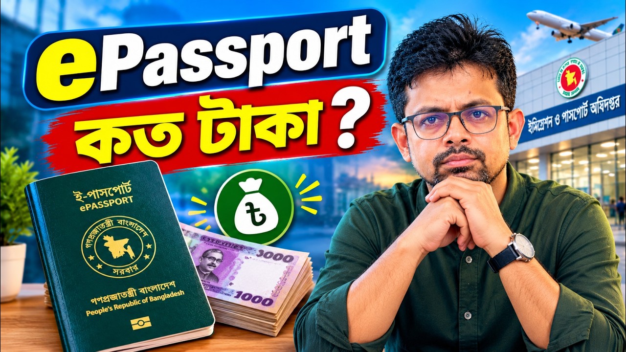 পাসপোর্ট করতে কত টাকা লাগে ?