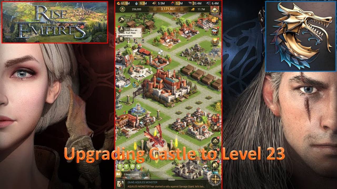 [*/\*] Rise of Empires: Ice and Fire - Upgrading Castle to Level 23