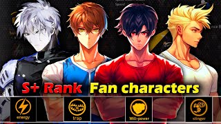 S+ Rank Fan Characters. Jagan, Sting, Derek, Vector. All Characteristics. The Spike. Volleyball 3X3