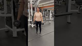 Standing Y raise