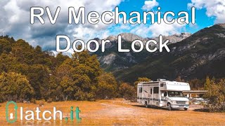 LATCH.IT Chrome RV Mechanical Door Lock UNBOXING