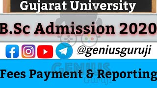 Fees payment | Online Reporting | Gujarat University Admissions | Genius Guruji
