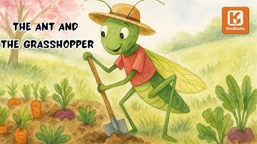 The Ant & the Grasshopper 🐜🎻 | Animated Moral Story for Kids | Aesop Fable | Animated Story
