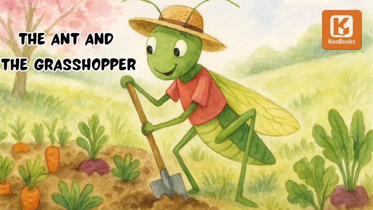 The Ant & the Grasshopper 🐜🎻 | Animated Moral Story for Kids | Aesop Fable | Animated Story