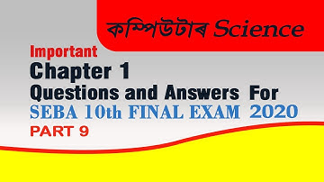 IMPORTANT CS CHAPTER 1 Questions and Answers for SEBA(HSLC)2020 Part-9 II Janibor Mon