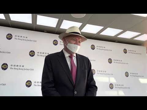 20221224「旗幟鬥士」勝出仁濟盃後練馬師大衛希斯訪問