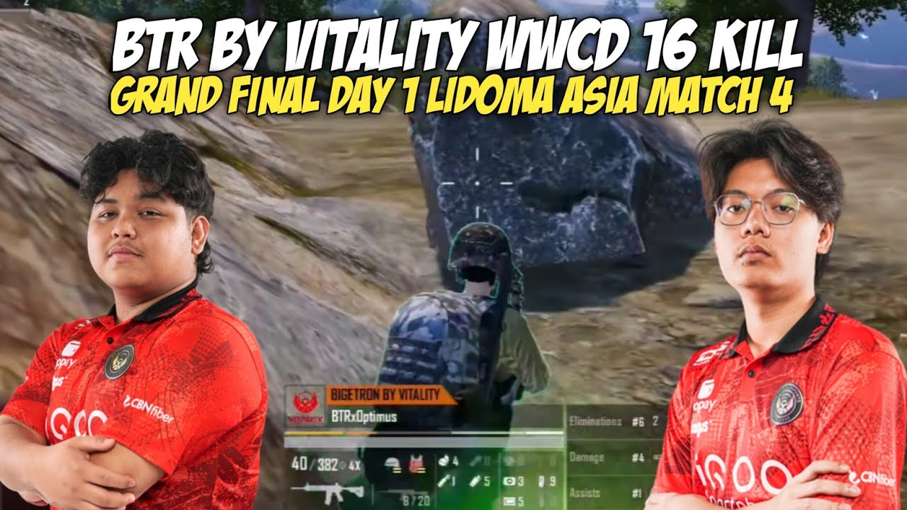 BTR WWCD 16 убийств в первый день гранд-финала LIDOMA ASIA MATCH 4
