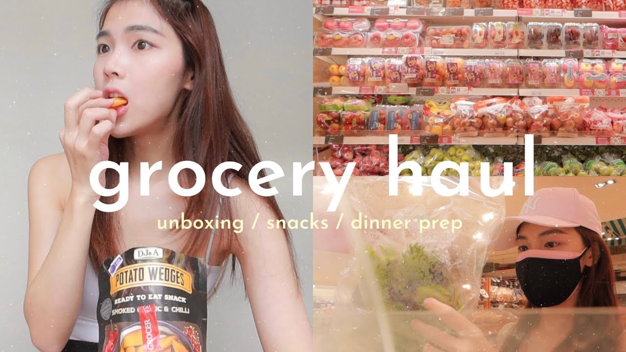 (ENG) Grocery shopping haul   日常超市都买什么     // healthy chips recommend    haidilao hotpot dinner