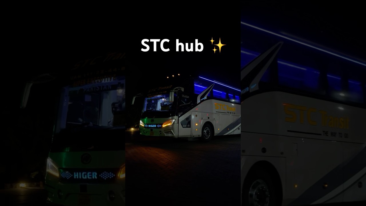 ￼higer bus by STC wlc to the Iqbalabad terminal.The way to go 🚌. 