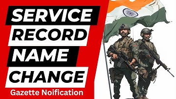 Central Government Employee Name Change Procedure | Name Correction in Service Record | name change