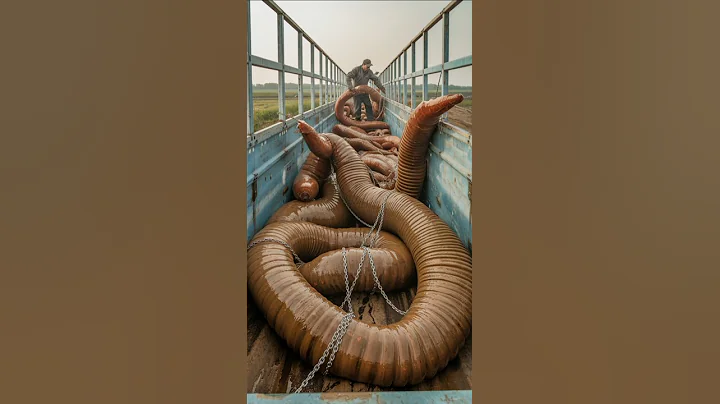 Catching Giant animal cought #ai #animals #shorts #worms #caterpillars