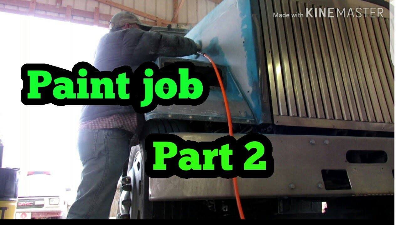 Freightliner classic. Painting the semi part 2 YouTube