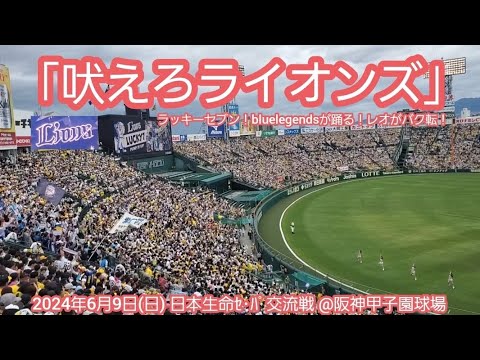 20240609　吠えろライオンズ♪ 埼玉西武ライオンズのラッキーセブン【ﾌﾙver.】7回表　ﾗｯｷｰ7@阪神甲子園球場･ﾚﾌﾄ外野 日本生命ｾ･ﾊﾟ交流戦