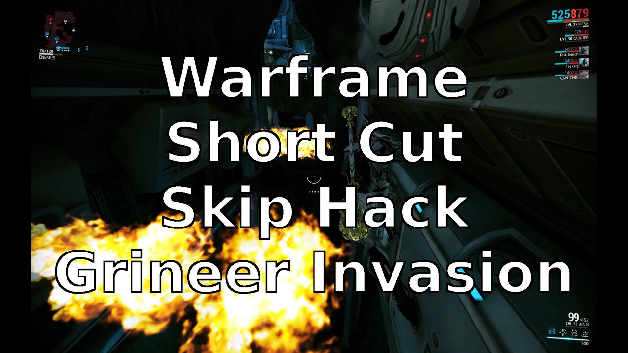 Warframe Short Cut Skip Console Hack Grineer vs Corpus Invasion